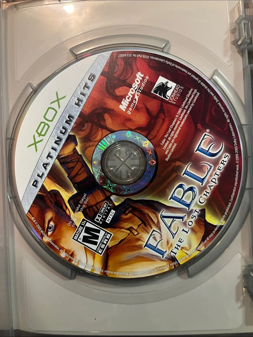Fable: The Lost Chapters (Best of Platinum Hits edition) Original Xbox CIB